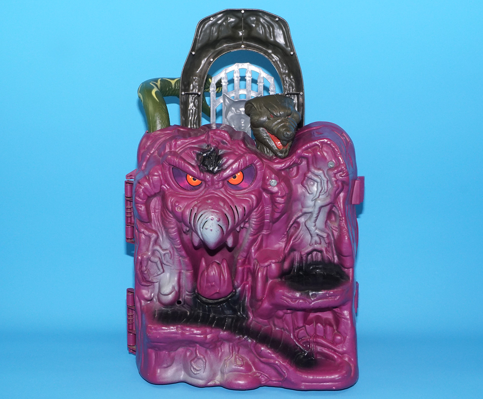 MOTU HE-MAN MASTERS OF THE UNIVERSE SNAKE MOUNTAIN 100% COMPLETE USA COO 1984 MATTEL WORKS! - Image 11