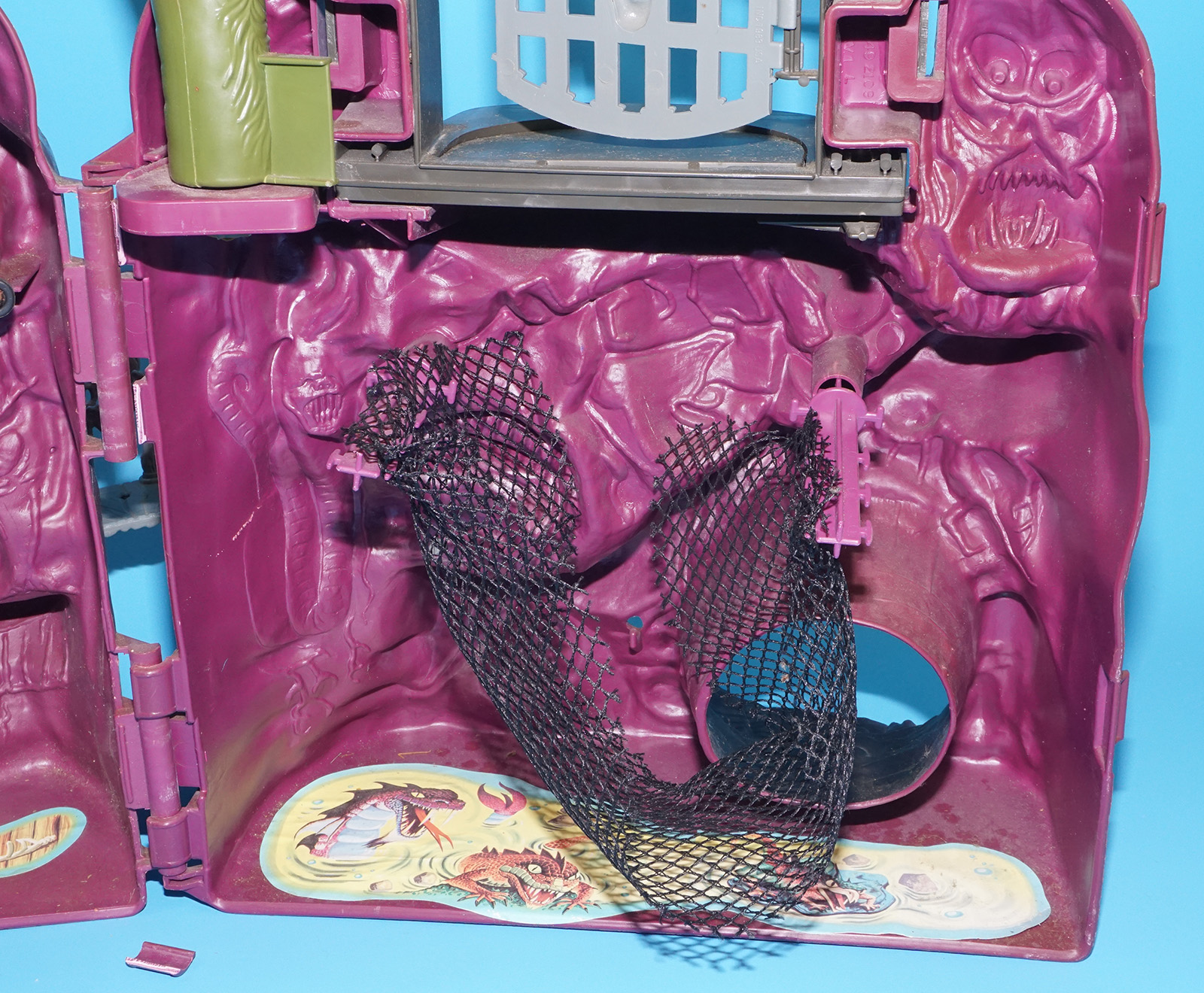 MOTU HE-MAN MASTERS OF THE UNIVERSE SNAKE MOUNTAIN NEAR COMPLETE USA COO 1984 MATTEL WORKS! - Image 10