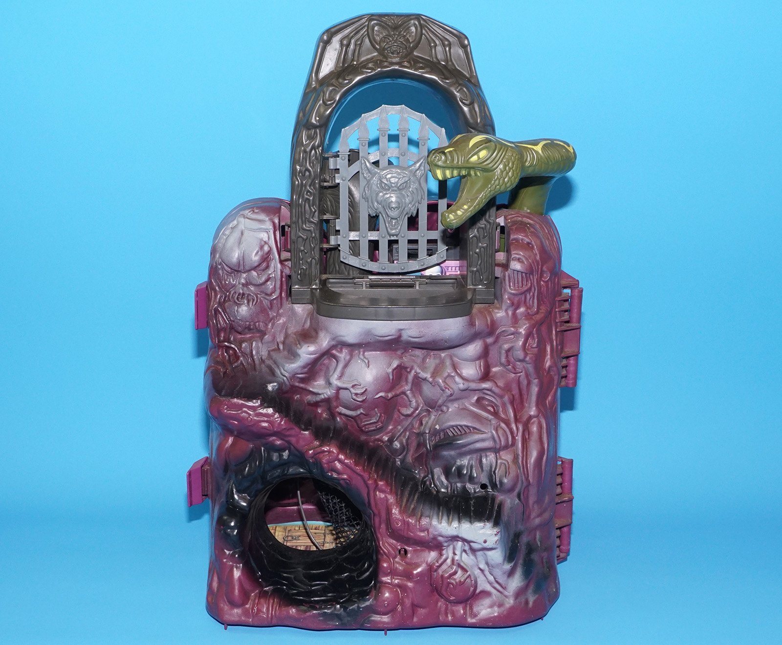 MOTU HE-MAN MASTERS OF THE UNIVERSE SNAKE MOUNTAIN NEAR COMPLETE USA COO 1984 MATTEL WORKS! - Image 14
