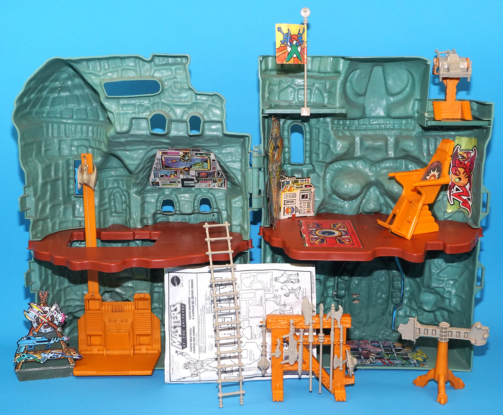 MOTU HE-MAN MASTERS OF THE UNIVERSE CASTLE GRAYSKULL 100% COMPLETE NO COO 1981 MATTEL - Image 2
