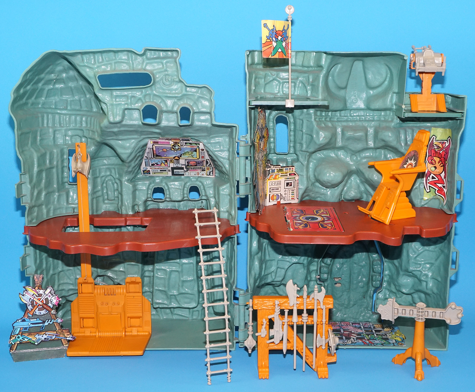 MOTU HE-MAN MASTERS OF THE UNIVERSE CASTLE GRAYSKULL 100% COMPLETE NO COO 1981 MATTEL - Image 3