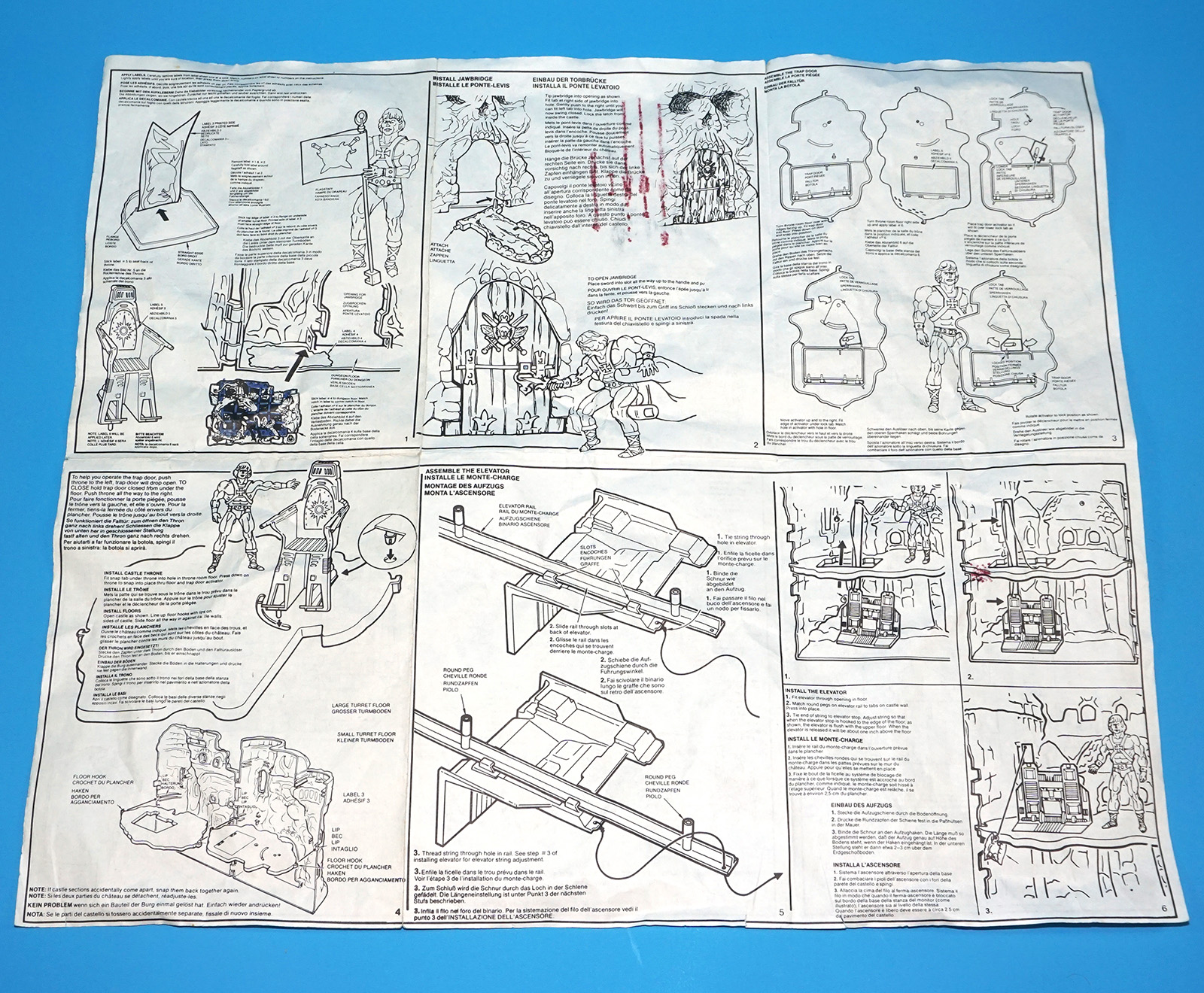 MOTU HE-MAN MASTERS OF THE UNIVERSE CASTLE GRAYSKULL 100% COMPLETE NO COO 1981 MATTEL - Image 16