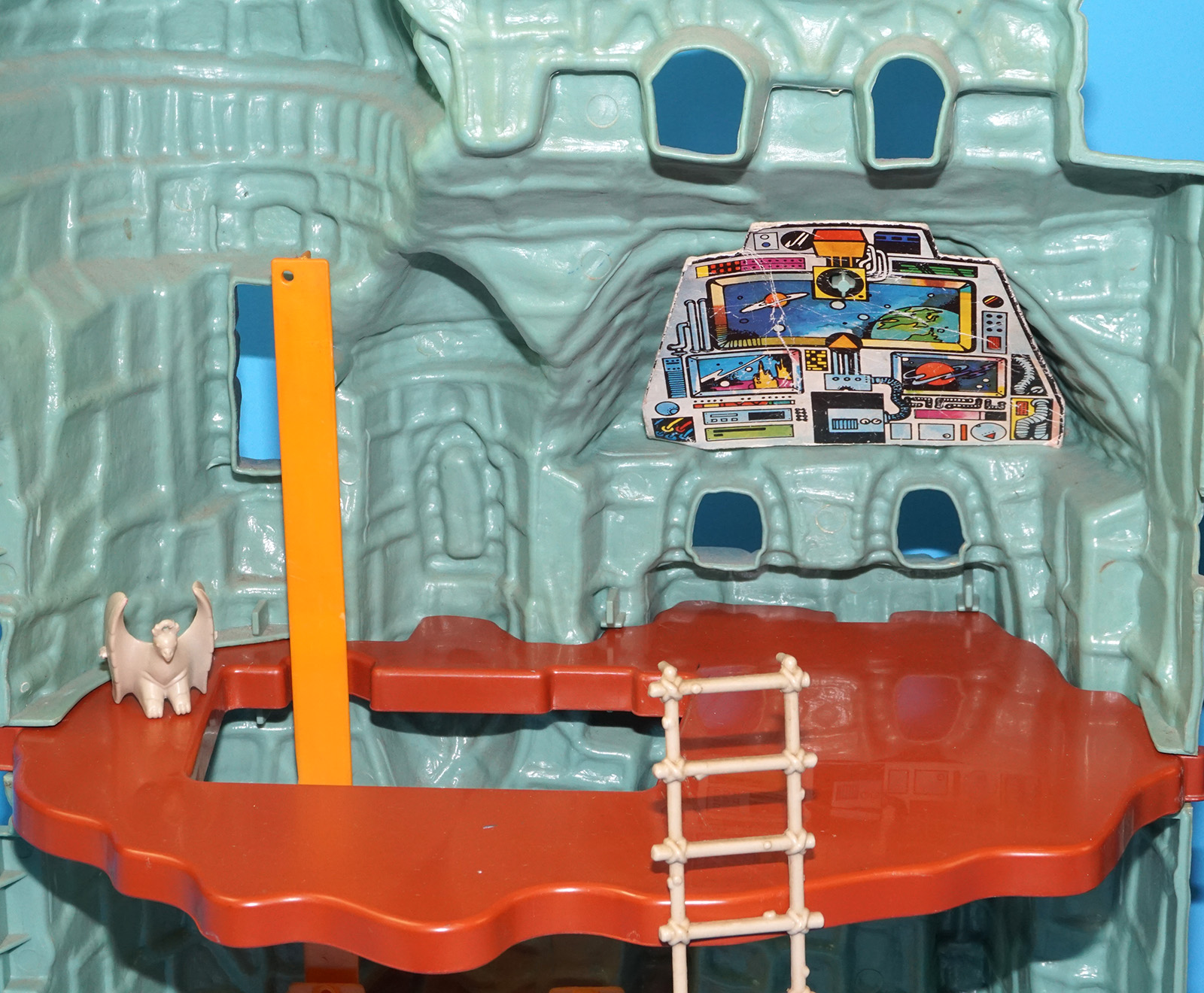 MOTU HE-MAN MASTERS OF THE UNIVERSE CASTLE GRAYSKULL NEAR COMPLETE NO COO 1981 MATTEL - Image 3