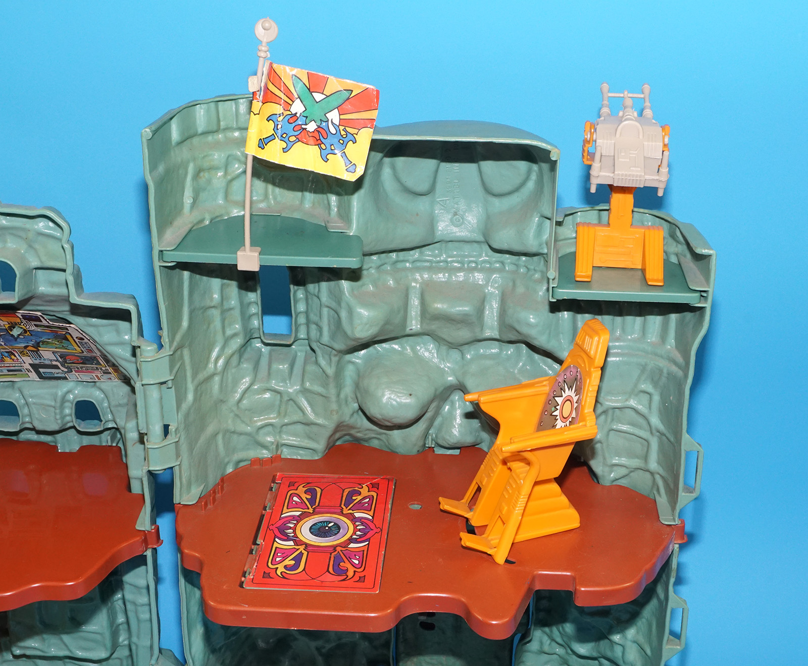 MOTU HE-MAN MASTERS OF THE UNIVERSE CASTLE GRAYSKULL NEAR COMPLETE NO COO 1981 MATTEL - Image 7