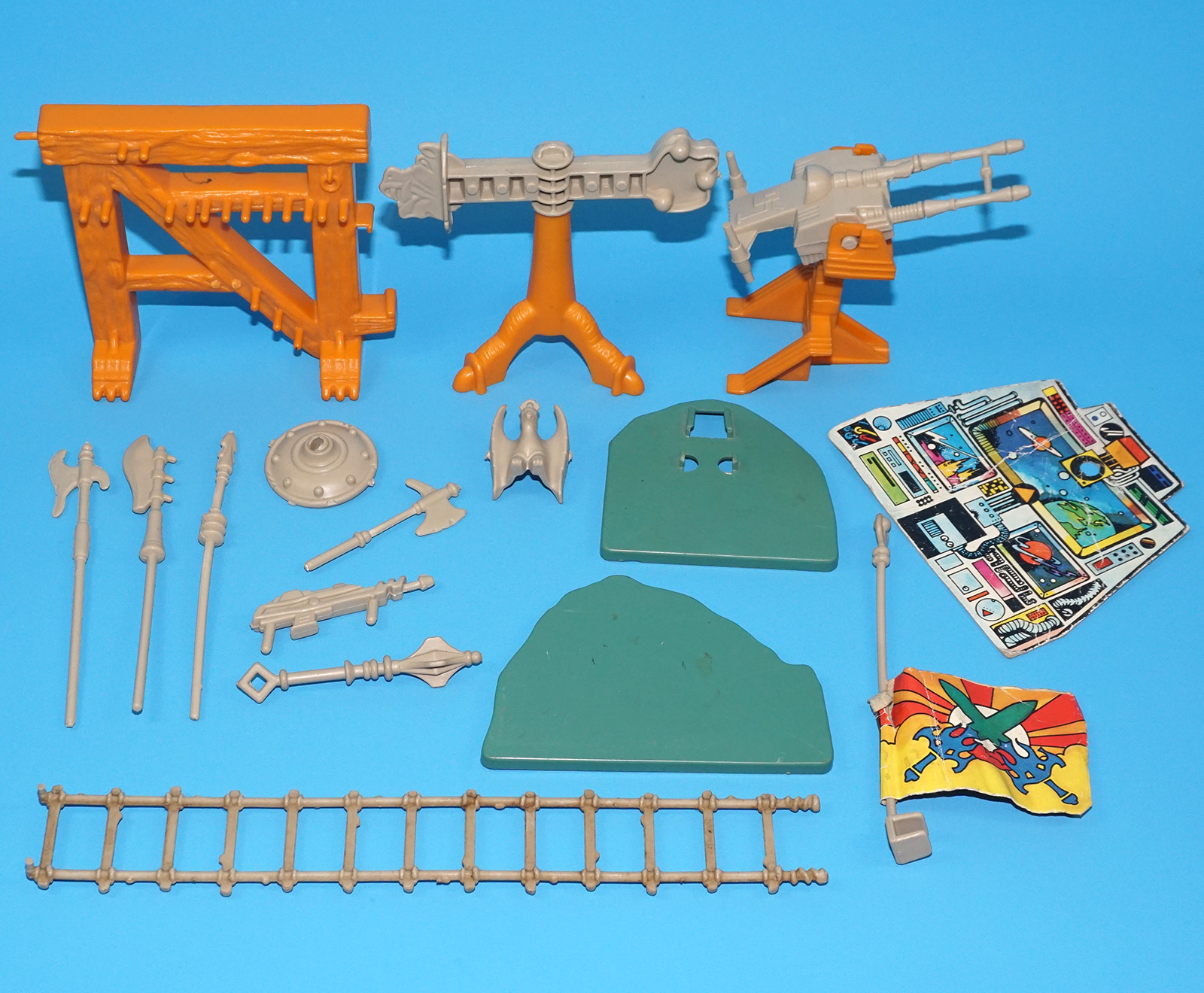 MOTU HE-MAN MASTERS OF THE UNIVERSE CASTLE GRAYSKULL NEAR COMPLETE NO COO 1981 MATTEL - Image 12