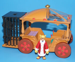 DISNEY HEROES ROBIN HOOD ACTION FIGURE PRINCE JOHN’S CARRIAGE NOT COMPLETE 2004 FAMOSA