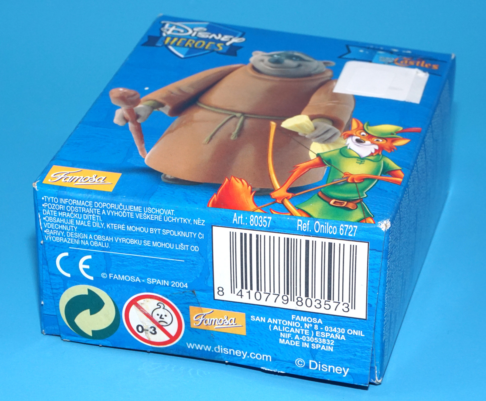 DISNEY HEROES ROBIN HOOD ACTION FIGURE FRIAR TUCK MIB NRFB EURO BOX 2004 FAMOSA - Image 6