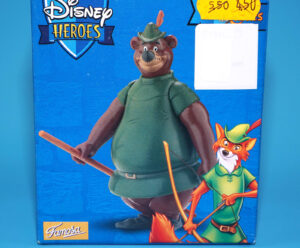 DISNEY HEROES ROBIN HOOD ACTION FIGURE LITTLE JOHN MIB MISB EURO BOX 2004 FAMOSA