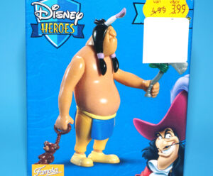 DISNEY HEROES PETER PAN ACTION FIGURE NATIVE AMERICAN WARRIOR MIB MISB EURO BOX 2003 FAMOSA