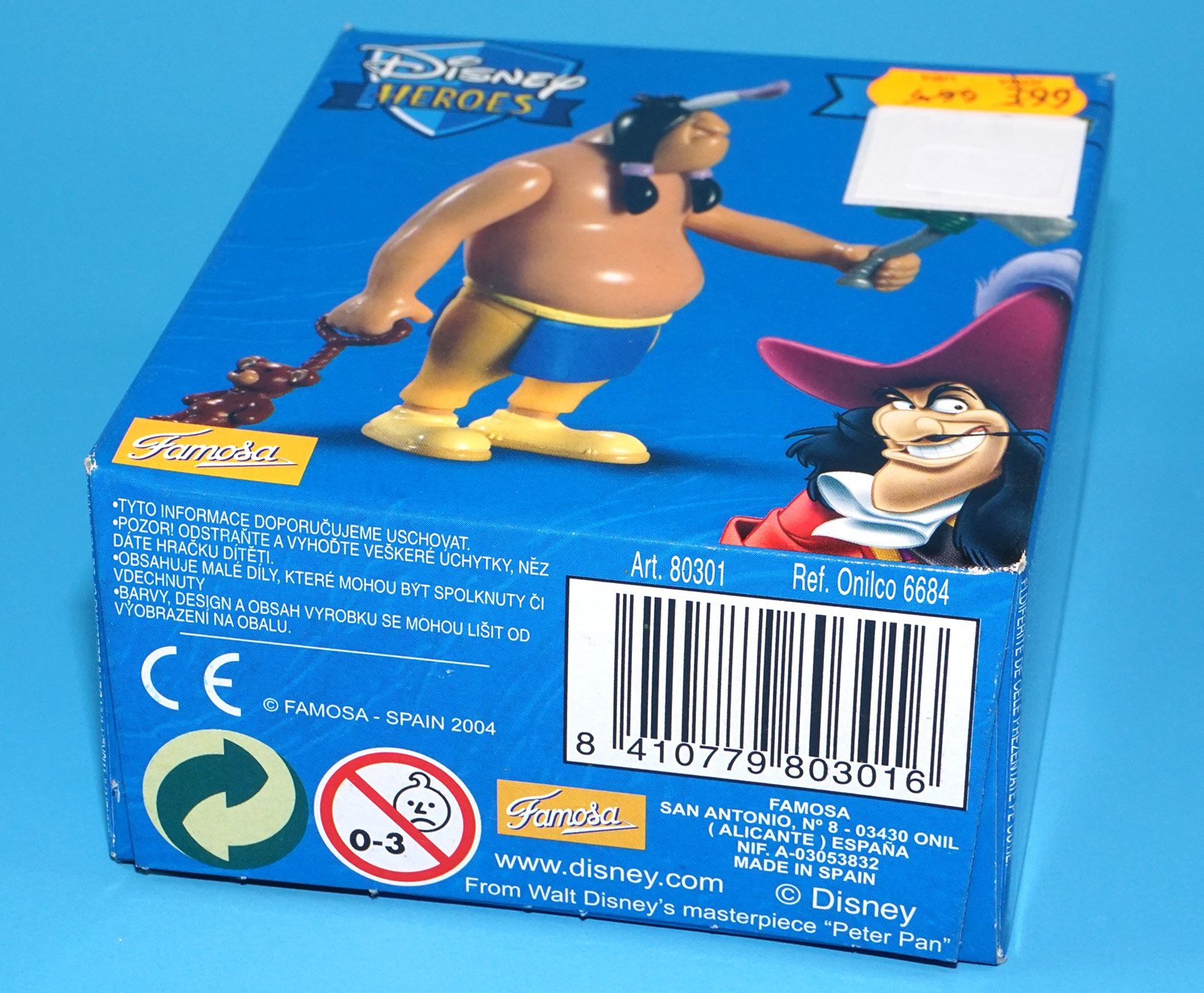 DISNEY HEROES PETER PAN ACTION FIGURE NATIVE AMERICAN WARRIOR MIB MISB EURO BOX 2003 FAMOSA - Image 6