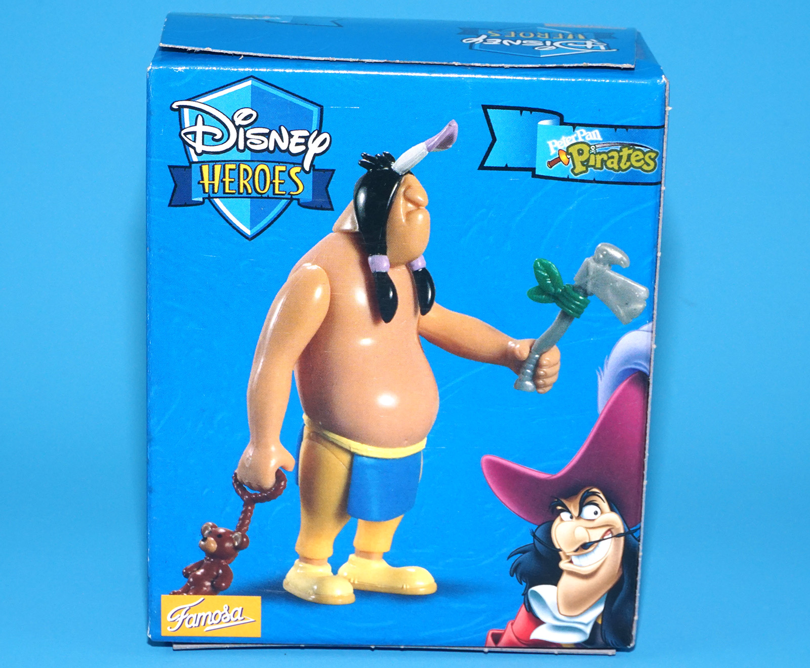 DISNEY HEROES PETER PAN ACTION FIGURE NATIVE AMERICAN WARRIOR MIB MISB EURO BOX 2003 FAMOSA - Image 7