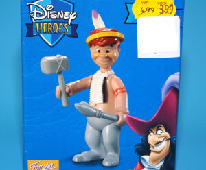 DISNEY HEROES PETER PAN ACTION FIGURE LOST BOY TWIN INDIAN OUTFIT MIB MISB EURO BOX 2003 FAMOSA