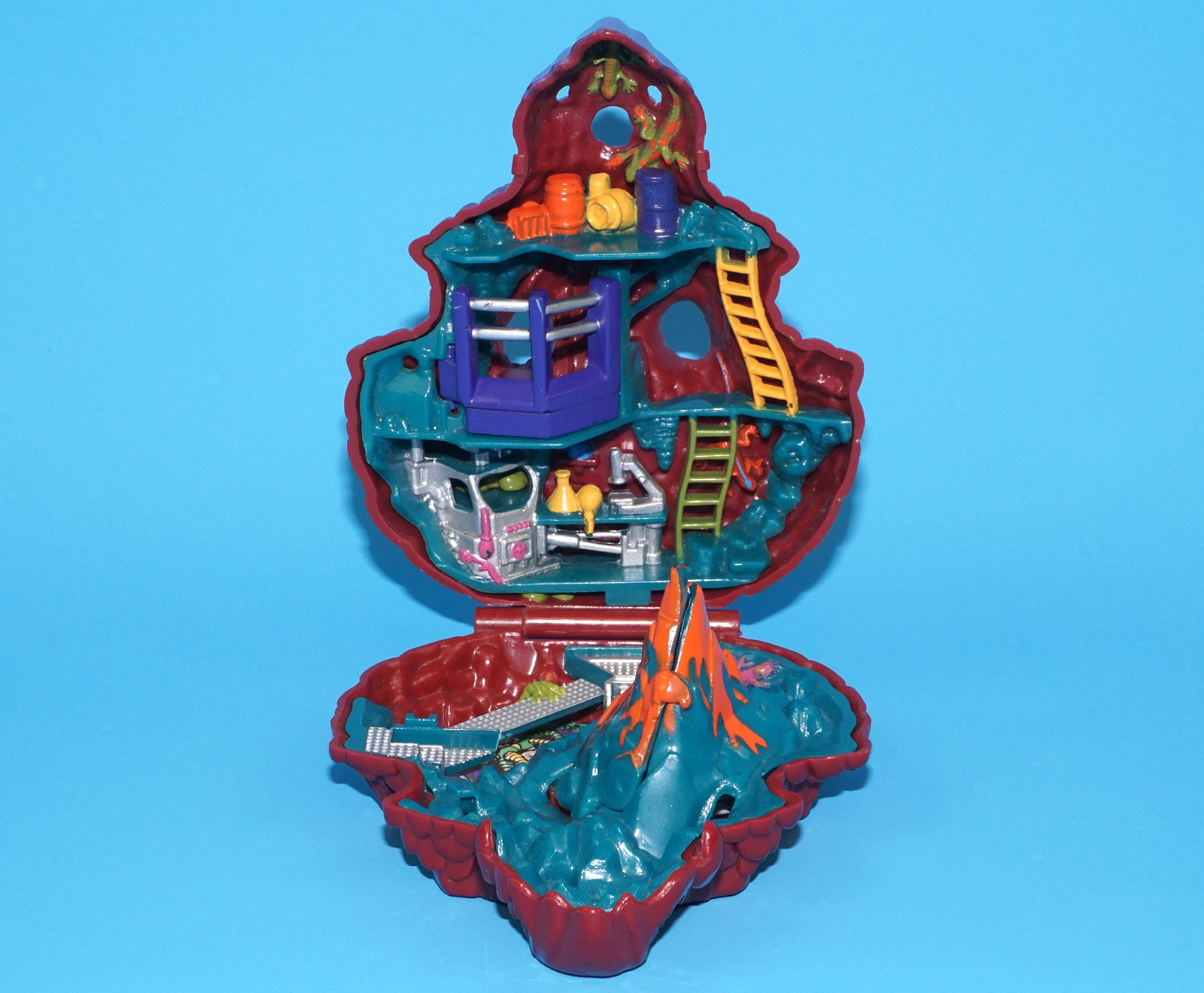 MIGHTY MAX DOOM ZONE BLOWS UP DINO LAB SHELL ONLY 1993 BLUEBIRD TOYS - Image 5