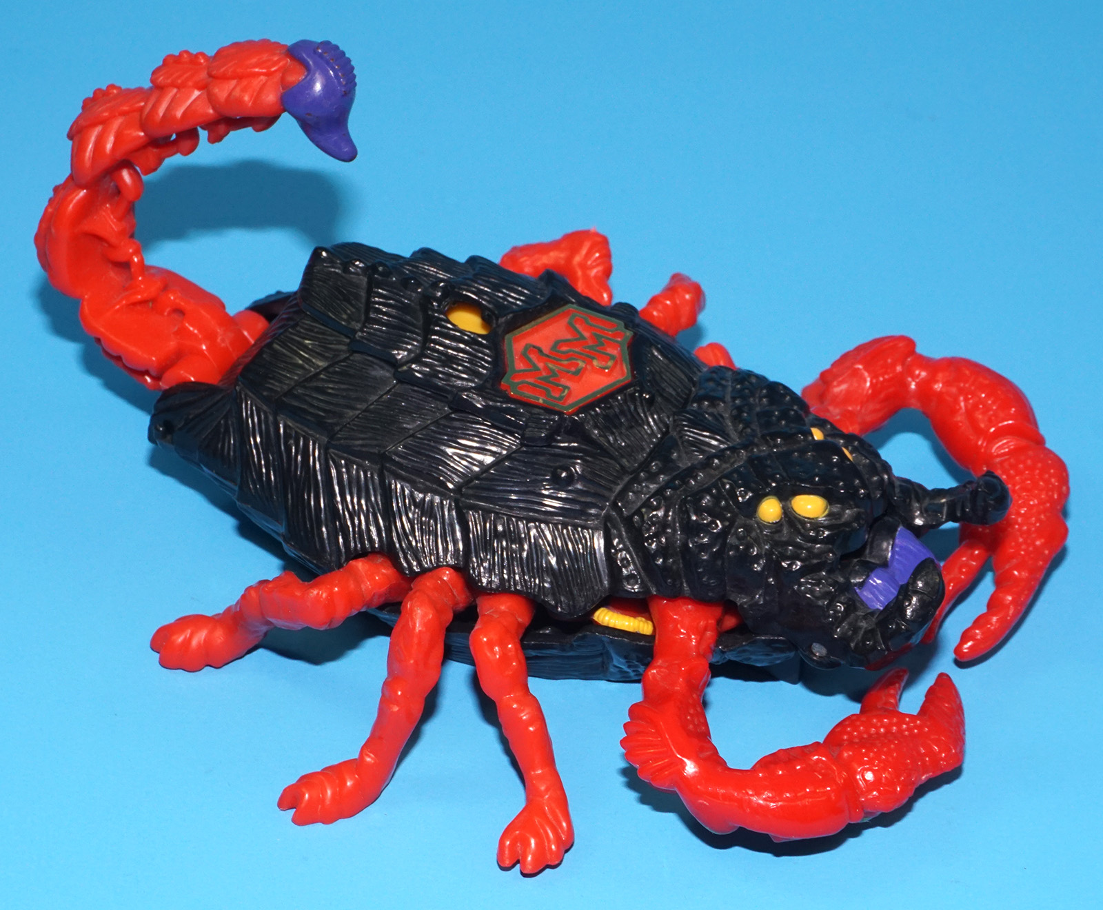 MIGHTY MAX DOOM ZONE STINGS SCORPION NEAR COMPLETE 1993 BLUEBIRD TOYS - Image 3