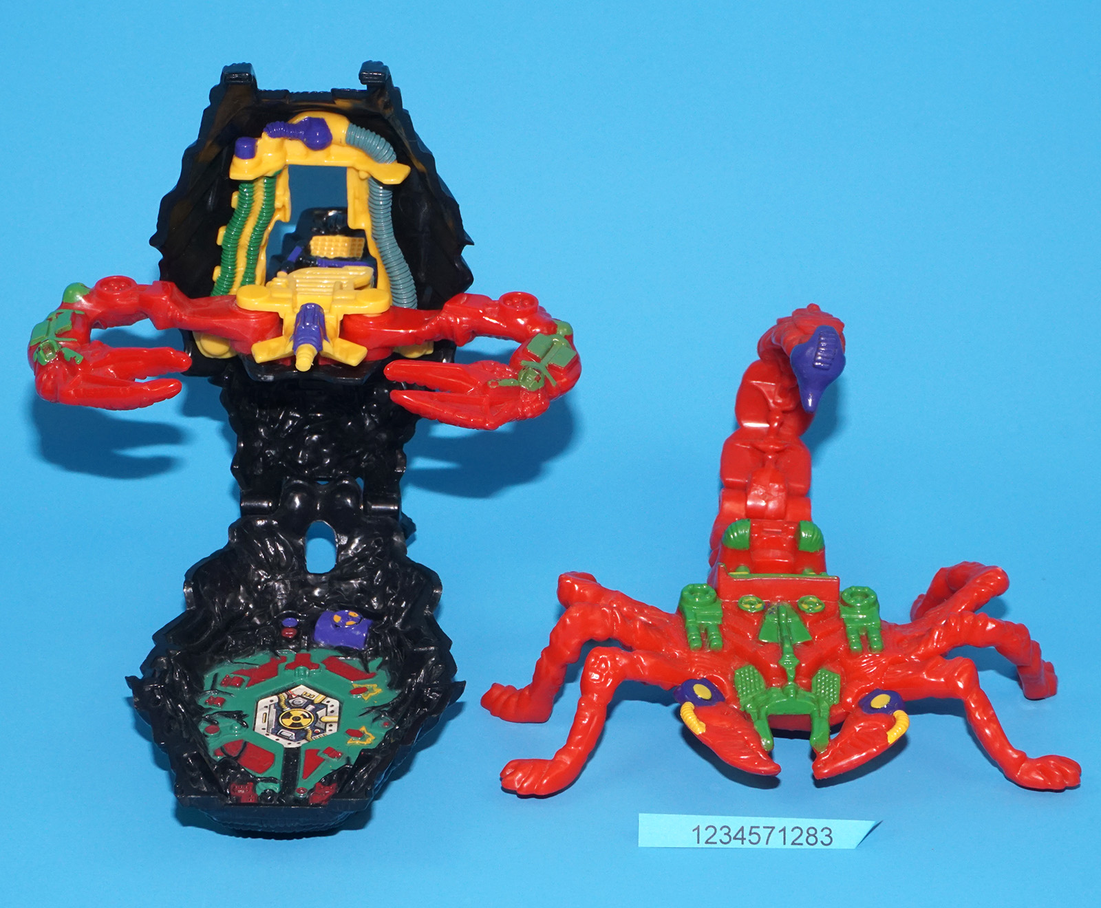 MIGHTY MAX DOOM ZONE STINGS SCORPION NEAR COMPLETE 1993 BLUEBIRD TOYS - Image 6