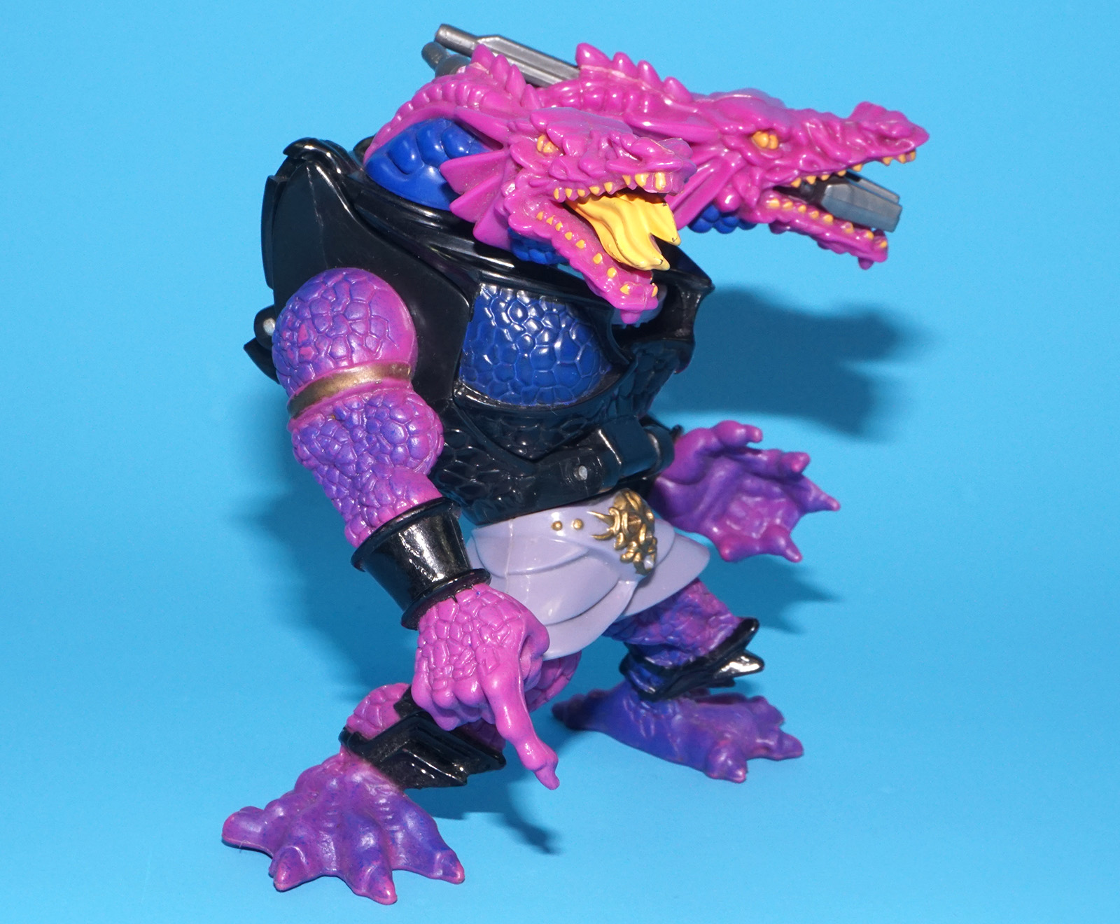 MIGHTY MAX BATTLE WARRIORS HEAD TO HEAD WITH HYDRA NEAR COMPLETE 1994 BLUEBIRD TOYS - Image 3