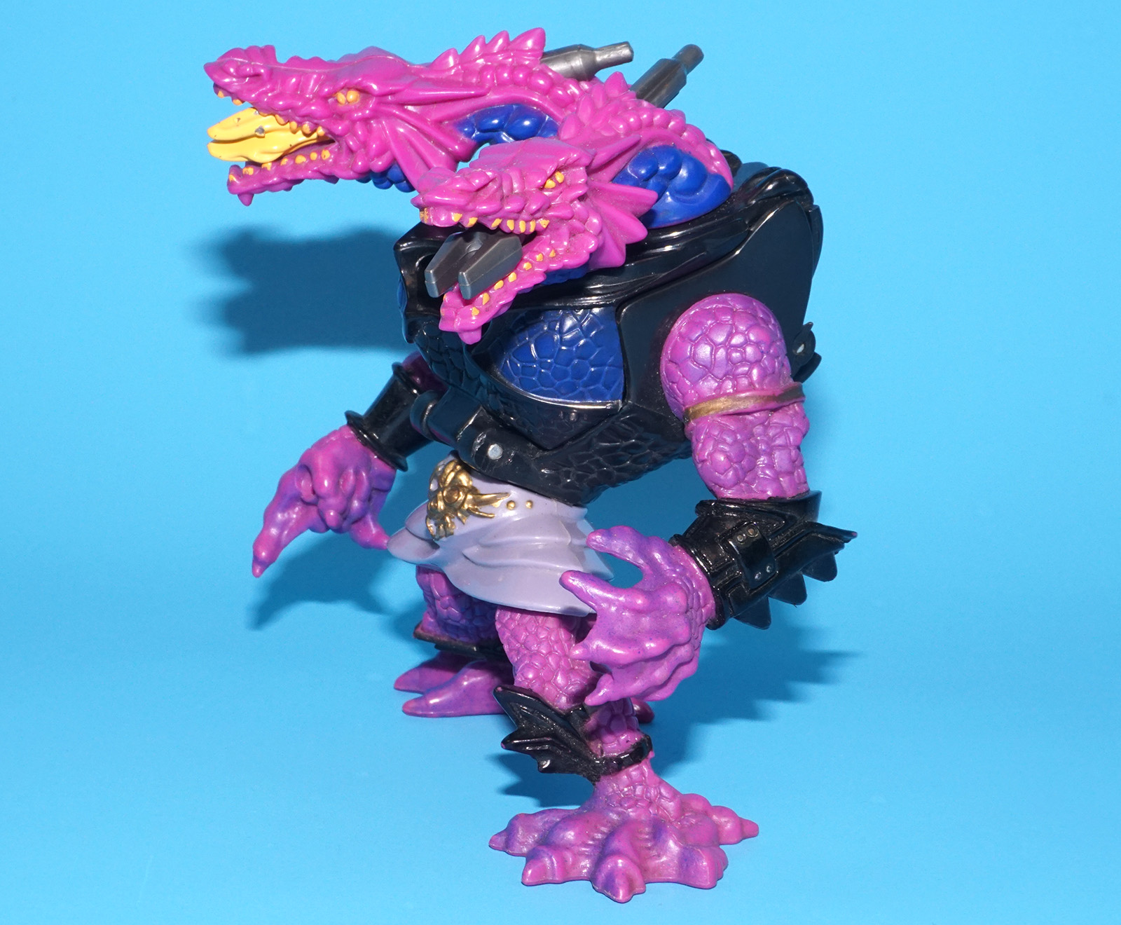 MIGHTY MAX BATTLE WARRIORS HEAD TO HEAD WITH HYDRA NEAR COMPLETE 1994 BLUEBIRD TOYS - Image 4