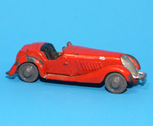 BRITAINS LILLIPUT LV601 OPEN SPORTS CAR SOLID PLASTIC WHEELS 1956 BRITAINS LTD ENGLAND