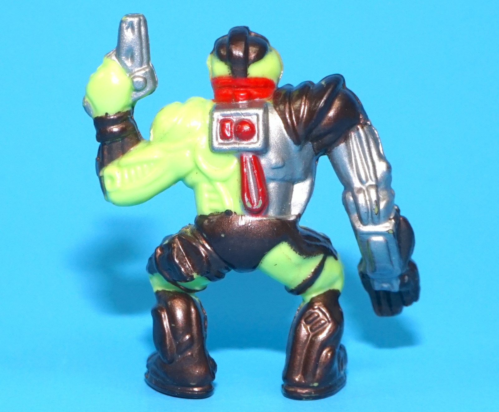 MIGHTY MAX ORIGINAL SPARE PART HORROR HEADS SKULL WARRIOR CYBORG MUTANT 1992 BLUEBIRD TOYS - Image 2