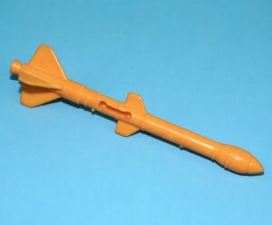 1988 GI JOE ROLLING THUNDER ORIGINAL SPARE PART MEDIUM MISSILE ROCKET HASBRO