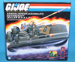 1984 GI JOE KILLER WHALE W.H.A.L.E. & CUTTER v1 COMPLETE BOXED EURO BENELUX BOX HASBRO READ