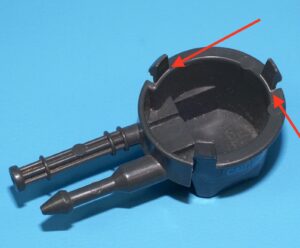 1983 GI JOE DRAGONFLY [XH-1] ORIGINAL SPARE PART CHIN GUN TURRET HASBRO READ