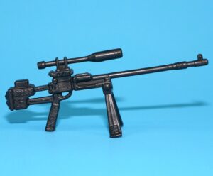 1989 GI JOE GNAWGAHYDE v1 ORIGINAL SPARE PART SNIPER RIFLE & BIPOD HASBRO