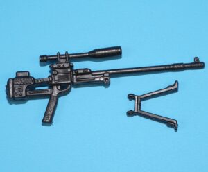 1989 GI JOE GNAWGAHYDE v1 ORIGINAL SPARE PART SNIPER RIFLE & BIPOD HASBRO