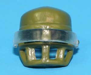 1990 GI JOE CPT GRID-IRON v1 ORIGINAL SPARE PART HELMET & VISOR HASBRO
