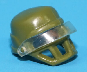 1990 GI JOE CPT GRID-IRON v1 ORIGINAL SPARE PART HELMET & VISOR HASBRO
