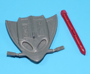 1990 GI JOE UNDERTOW v1 ORIGINAL SPARE PART SLED & TORPEDO HASBRO