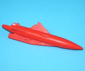 1988 GI JOE TIGER CAT ORIGINAL SPARE PART MISSILE TORPEDO HASBRO