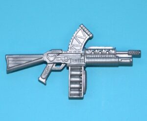 1990 GI JOE SKY PATROL AIRWAVE v1 ORIGINAL SPARE PART MACHINE GUN RIFLE HASBRO