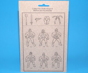 MOTU KO TREASURES OF THOSE LOST TEMPLES WARRIORS CARDBACK 1985 CHINA BOOTLEG