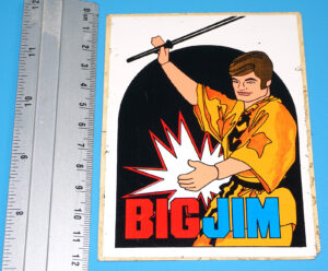 BIG JIM STICKER KARATE ACTION PROMO 1973 MATTEL