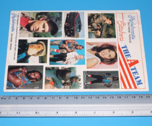 THE A-TEAM STICKER SHEET 1983 RODEKORATIE HOLLAND