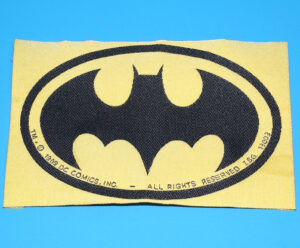BATMAN DRESSED BY COLLECTION BAT LOGO PATCH 1989 I.S.G. DC COMICS