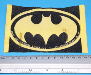 BATMAN DRESSED BY COLLECTION BAT LOGO PATCH 1989 I.S.G. DC COMICS