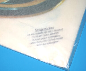 BATMAN IRON ON TRANSFER MOVIE LOGO STICKER LOT SEALED BAG 1989 STRIJK STICKER