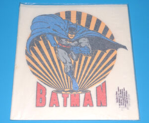 BATMAN IRON ON TRANSFER STICKER LOT SEALED BAG 1989 STRIJK STICKER