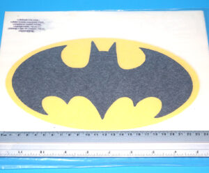 BATMAN IRON ON TRANSFER LOGO STICKER LOT SEALED BAG 1989 STRIJK STICKER