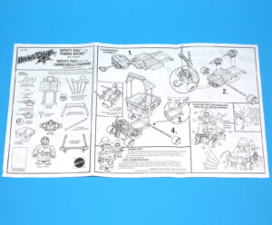 BRAVESTARR ORIGINAL SPARE INSTRUCTIONS DEPUTY FUZZ EURO 1986 MATTEL MOTU