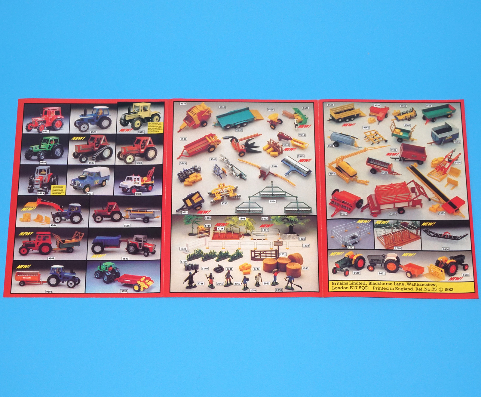 BRITAINS TOY CATALOG 1982 CATALOGUE KATALOG FOLDOUT LEAFLET FARM - Image 2
