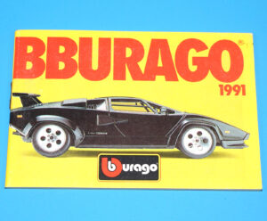 BBURAGO MODEL TOY CAR POCKET CATALOG KATALOG 1991 BURAGO