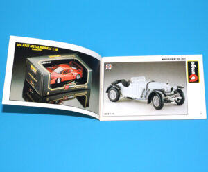 BBURAGO MODEL TOY CAR POCKET CATALOG KATALOG 1991 BURAGO