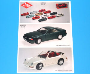 GUILOY TOY CATALOG 1992 MODEL CAR A4 FOLDOUT KATALOG FOLDOUT