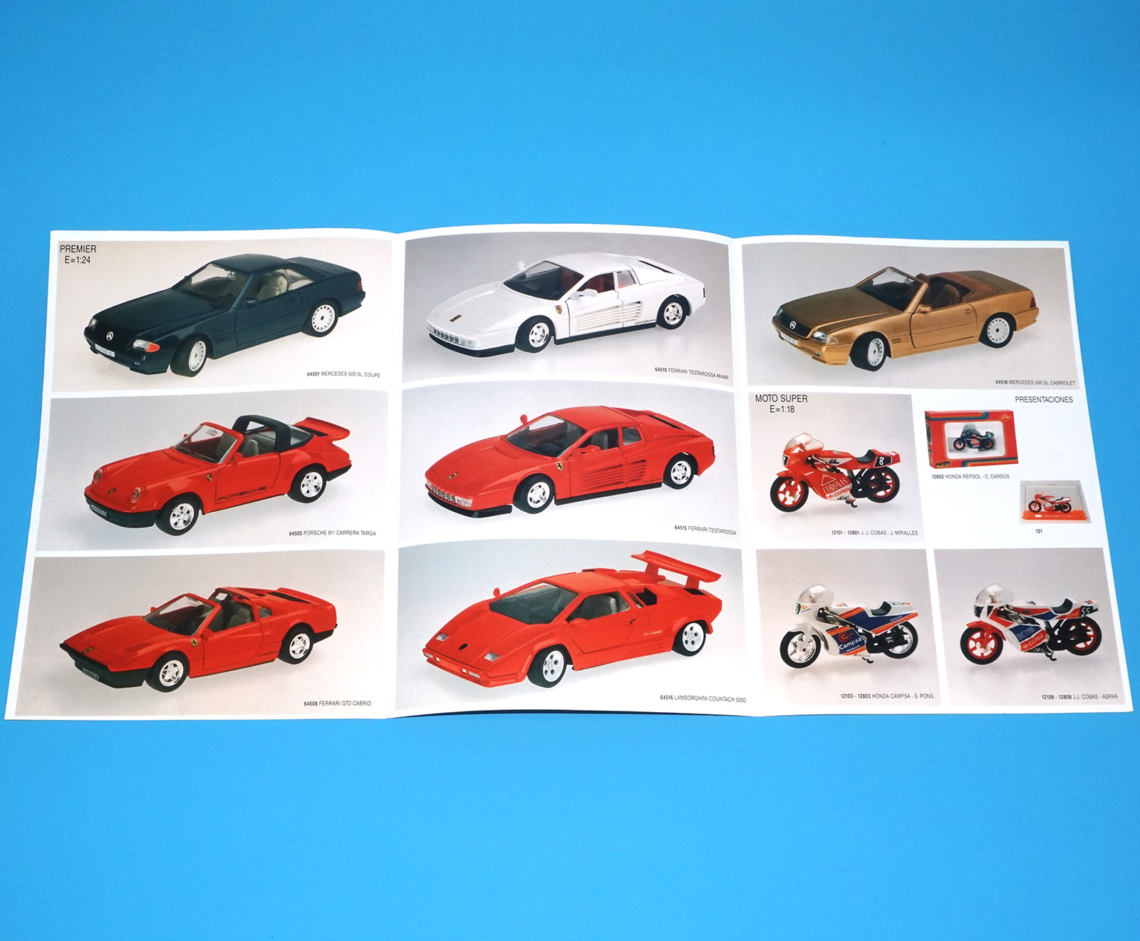 GUILOY TOY CATALOG 1992 MODEL CAR A4 FOLDOUT KATALOG FOLDOUT - Image 2