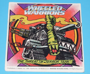 JAYCE AND THE WHEELED WARRIORS ORIGINAL MINI COMIC BOX INSERT TERROR TANK 1984 MATTEL