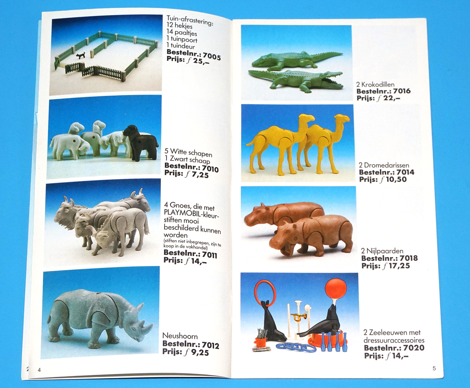 PLAYMOBIL TOY CATALOG 1989 SUPPLEMENT SERVICE KATALOG ORDER FORM DUTCH - Image 3