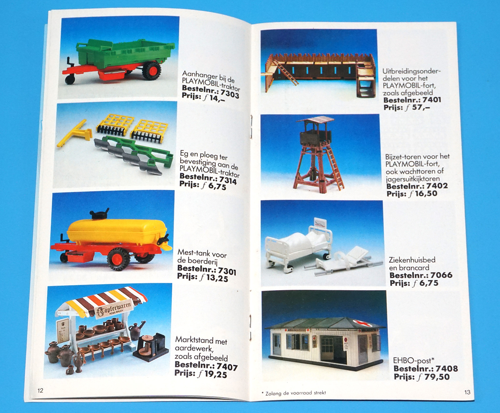 PLAYMOBIL TOY CATALOG 1989 SUPPLEMENT SERVICE KATALOG ORDER FORM DUTCH - Image 4